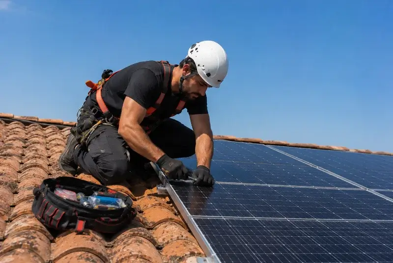 Maintenance et monitoring de panneaux solaires à Aujargues
