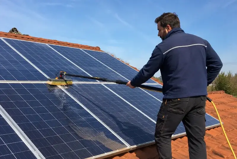 Nettoyage et entretien de panneaux solaires à Aujargues